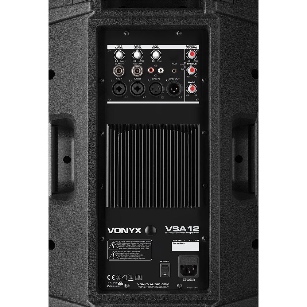 Vonyx VSA12 12" Powered 2-Way Speaker