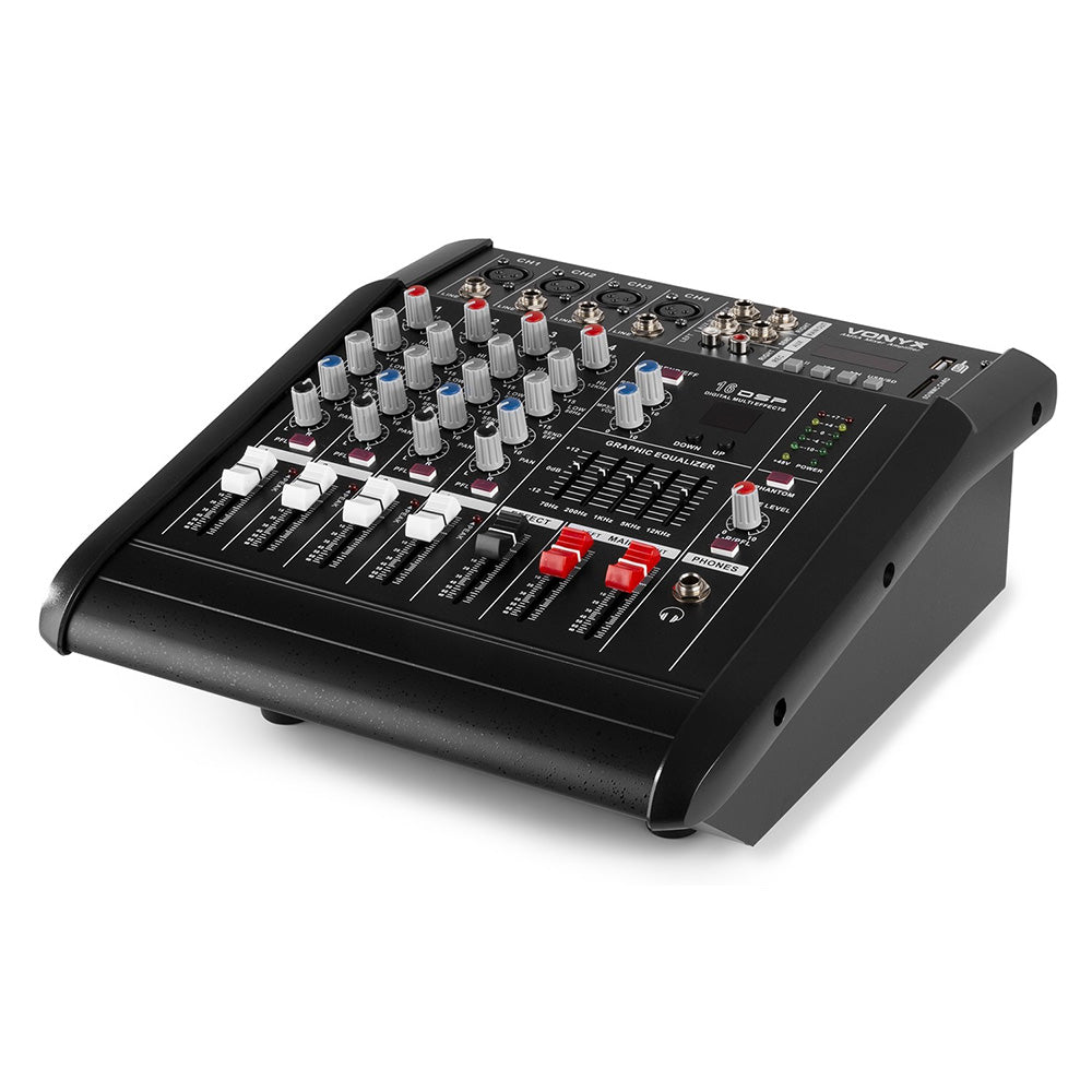 Vonyx AM5A 5-Channel Powered Mixer with BT