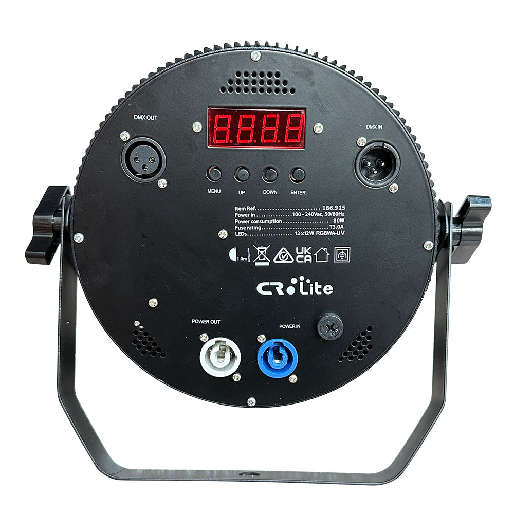 CR Lite Hex 12 Lite Magik Par Can Silent LED Wash (12x RGBWA-UV 12W)