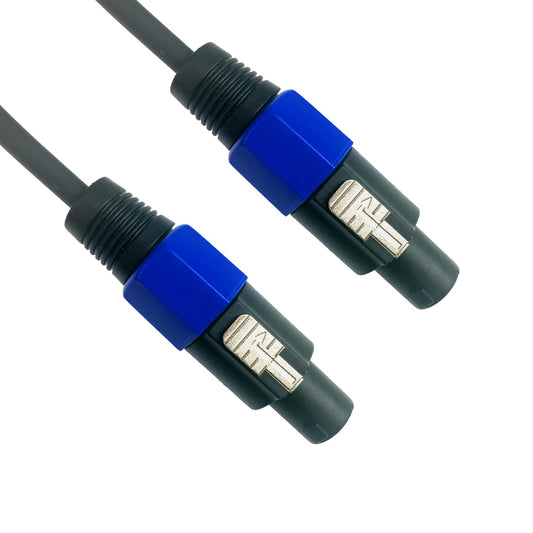 Audio Speakon Cable 5 Meter AWG Patch Cords Professional DJ Speaker Cables Black Wire