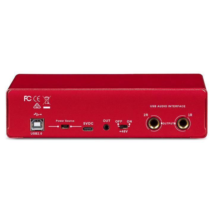 MD22 New Professional 2Channels 24Bit 192Hkz Audio Interface and USB Sound Card for Live Recording