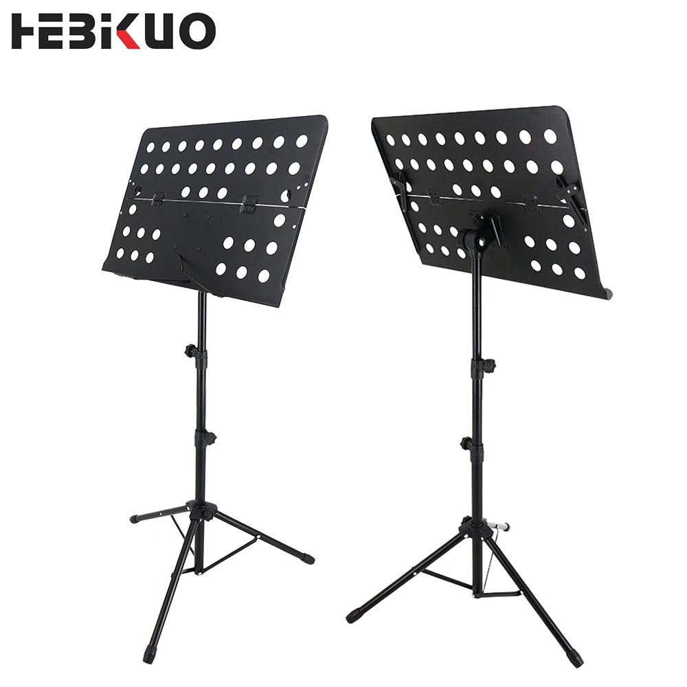 HEBIKUO P-07 Adjustable Music Note Book Stand Folding Steel Music Holder Sheet Music Stand