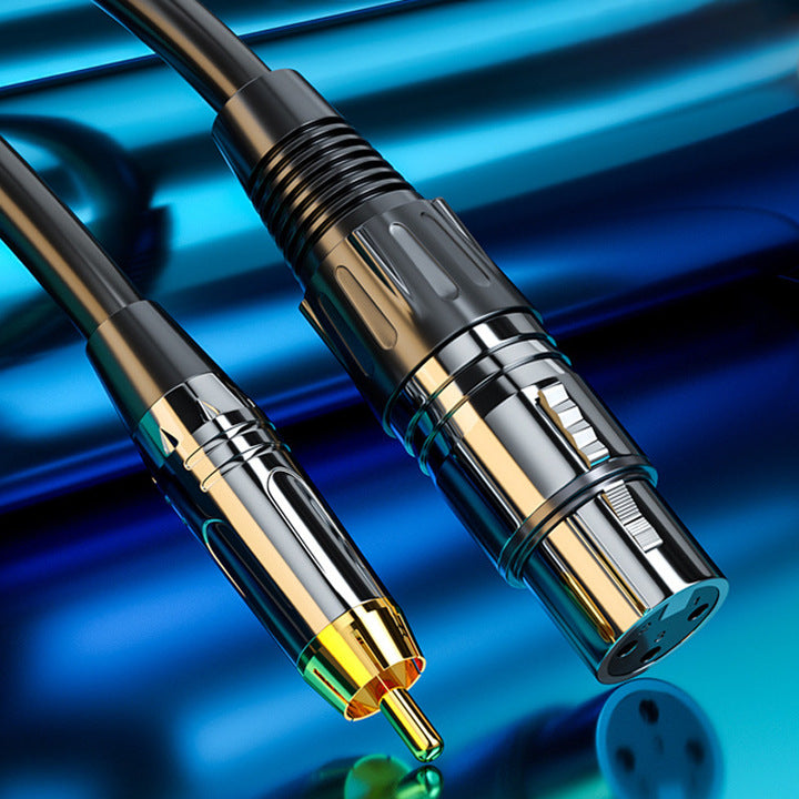 Gold-plated RCA Male XLR to 6.35mm Male Cable 1\/4\" Mono Jack 1\/4 Inch TRS Cable 3 5 10 Meter 6.35 Mm Mono to XLR Male Mic Cable