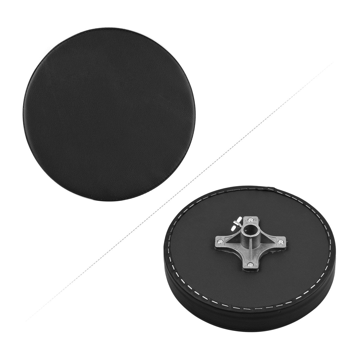 Best Price Drum Throne Round Padded Seat with Stainless Steel Legs Anti-slip 5 Levels Adjustable Height