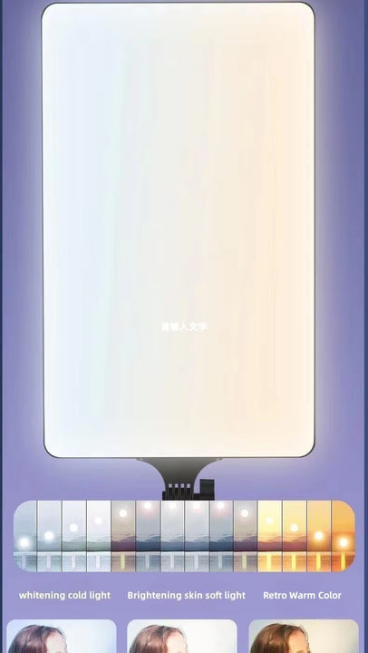 10/16/19/24 Inch LED Video Light With Professional Remote Control Dimmable Panel Lighting Photo Studio Live Photography