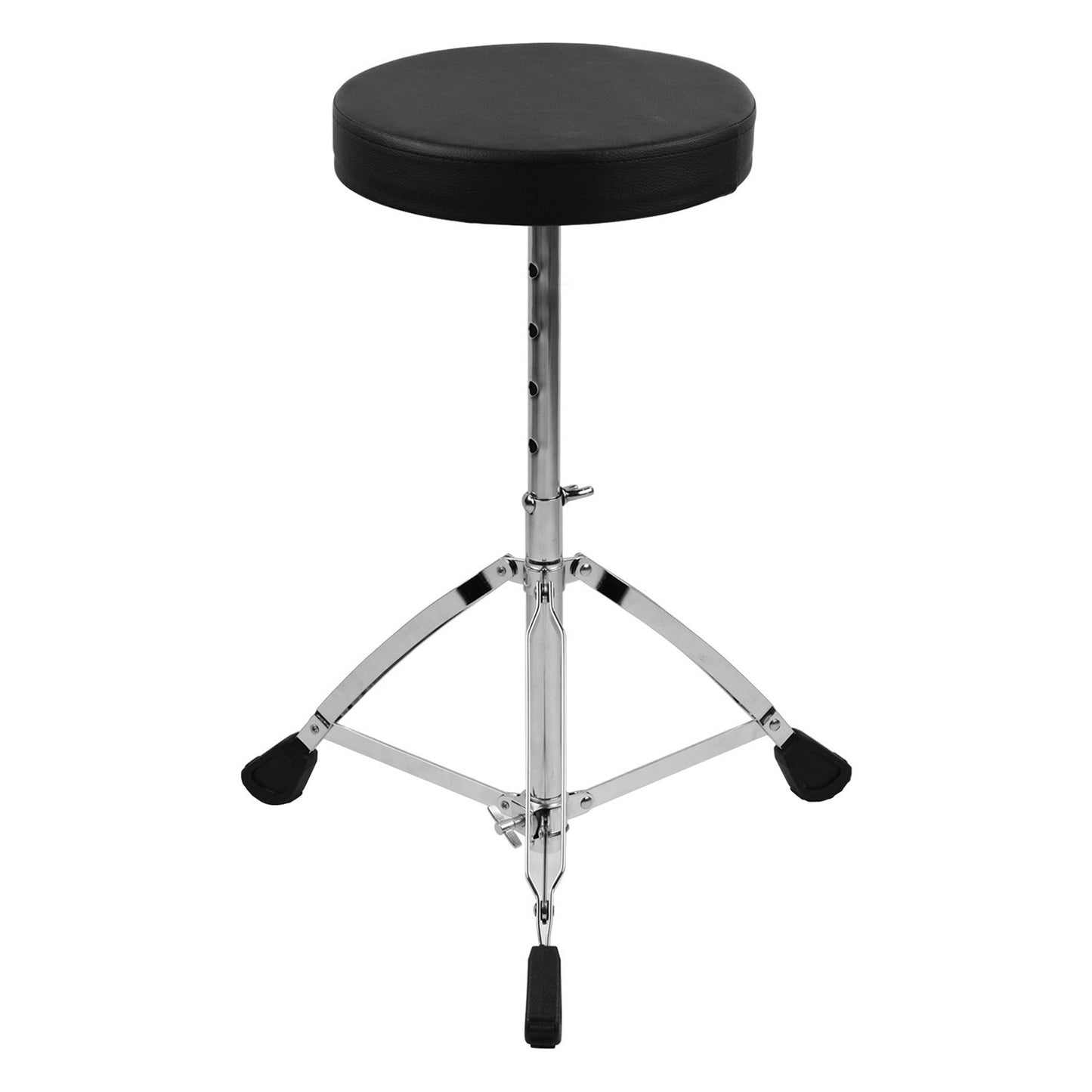Best Price Drum Throne Round Padded Seat with Stainless Steel Legs Anti-slip 5 Levels Adjustable Height