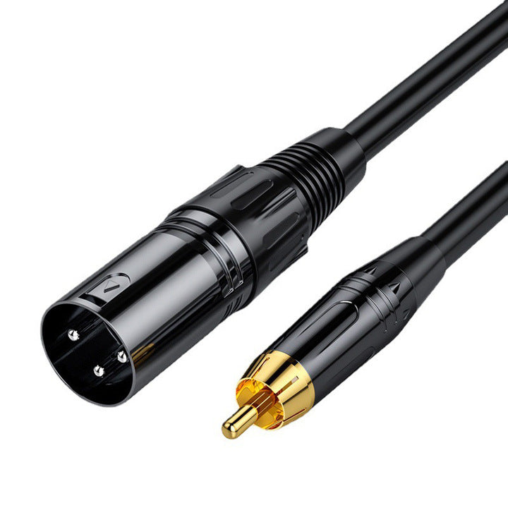 Gold-plated RCA Male XLR to 6.35mm Male Cable 1\/4\" Mono Jack 1\/4 Inch TRS Cable 3 5 10 Meter 6.35 Mm Mono to XLR Male Mic Cable