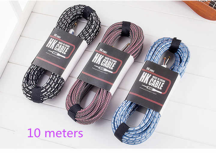 Electric Guitar Cable Wire Cord 3M No Noise Shielded Bass Cable for Guitar Amplifier Accessories Musical Instruments