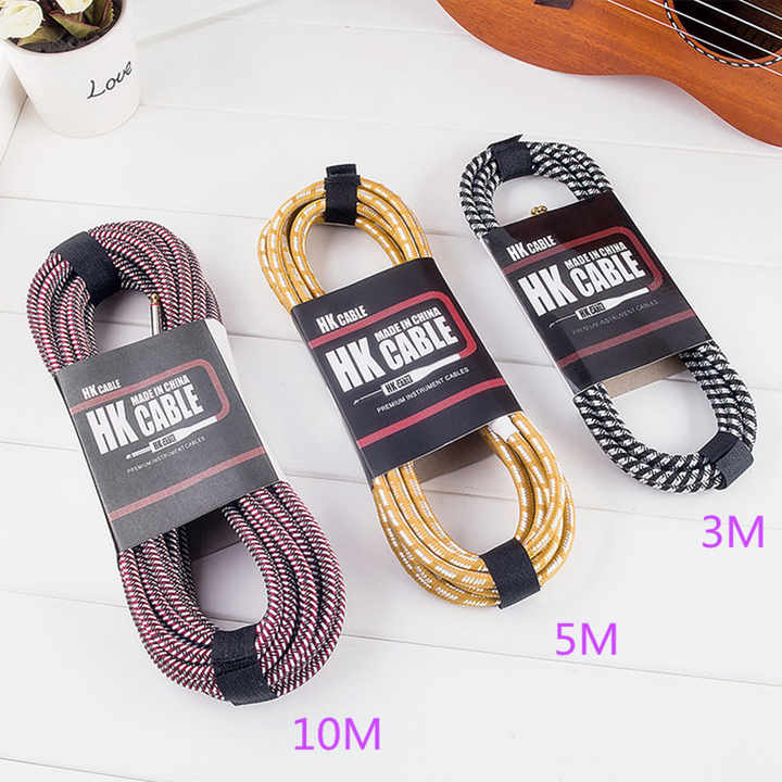 Electric Guitar Cable Wire Cord 3M No Noise Shielded Bass Cable for Guitar Amplifier Accessories Musical Instruments