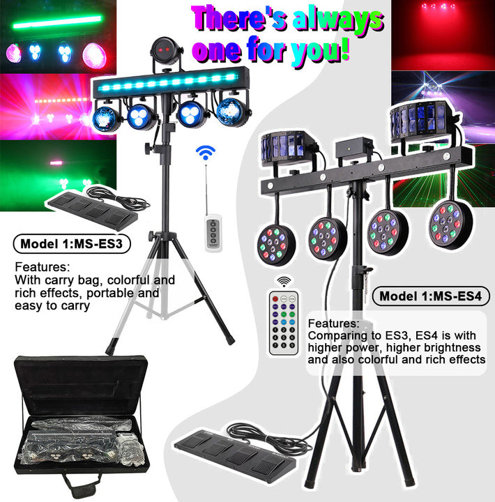 Portable Dj Light Equipment System Party Gig Disco Bar Led Disco Stage Combination Effect Stage Dj Club Laser Show