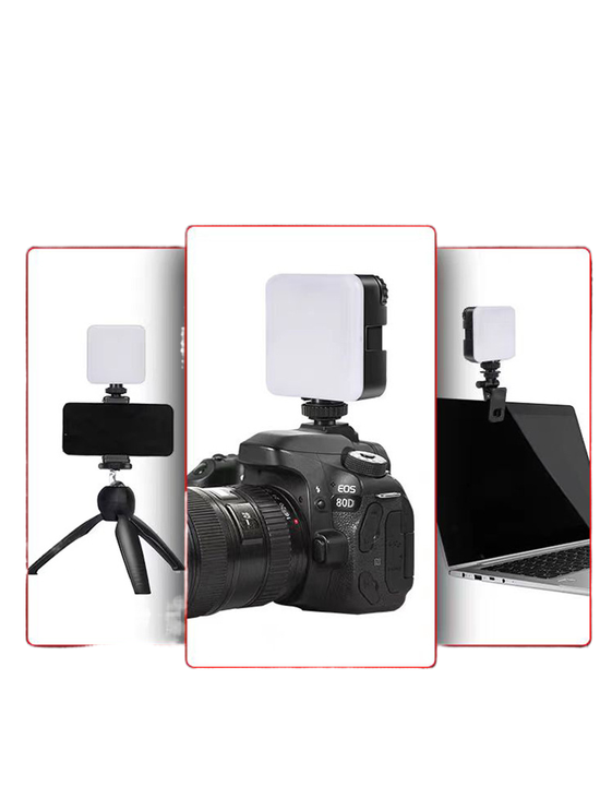 Full-screen Professional LED Video Light 2.4G Remote Control Studio Dimmable Video Light