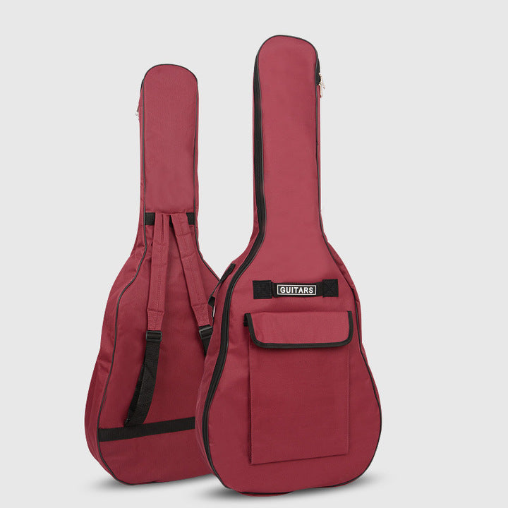 Oxford Fabric Acoustic Guitar Bag Soft Case Double Shoulder Straps Padded Guitar Waterproof Bass Guitar Bags Backpack