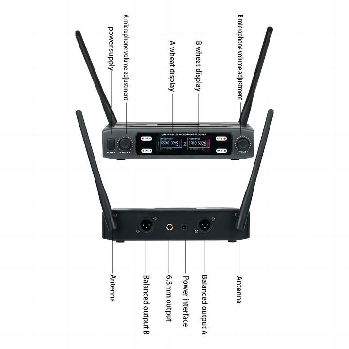 Demao K2 RTS Hot Selling and Cheap UHF Wireless Microphone, Mobile Phone, Barbecue Head Microphone
