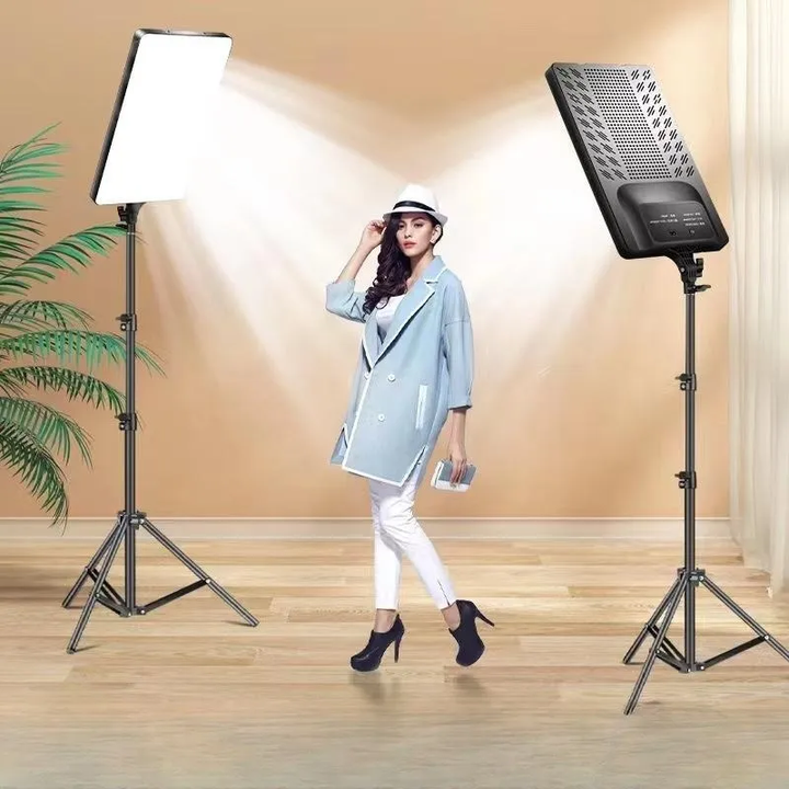 10/16/19/24 Inch LED Video Light With Professional Remote Control Dimmable Panel Lighting Photo Studio Live Photography