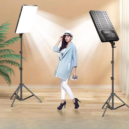 10/16/19/24 Inch LED Video Light With Professional Remote Control Dimmable Panel Lighting Photo Studio Live Photography