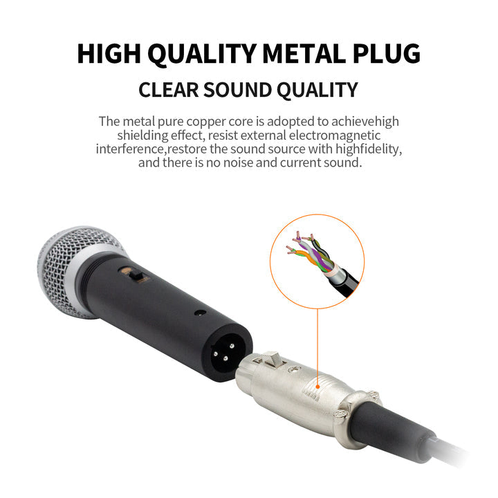 Karaoke Wired Microphone Handheld Dynamic Microphones 6.5mm for Singing KTV