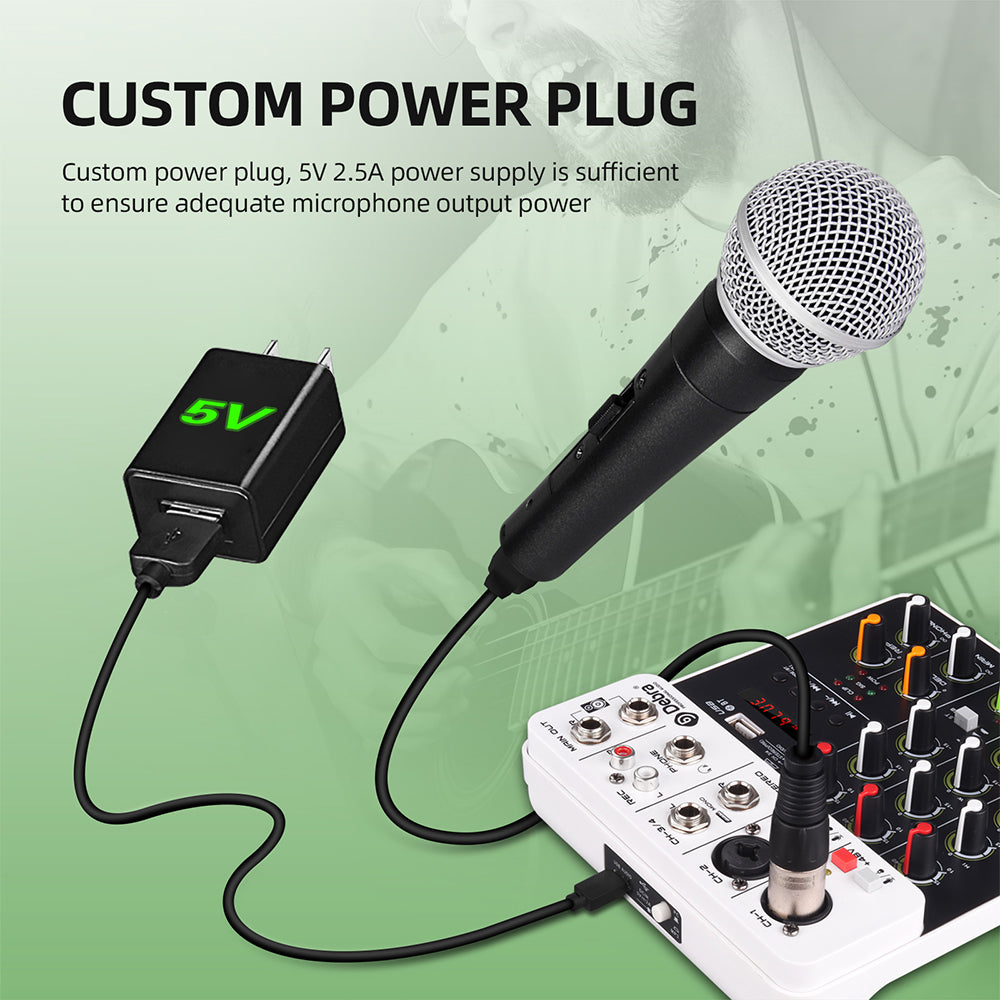 V4 4-channel Multi-function Audio Mixer Audio Interface