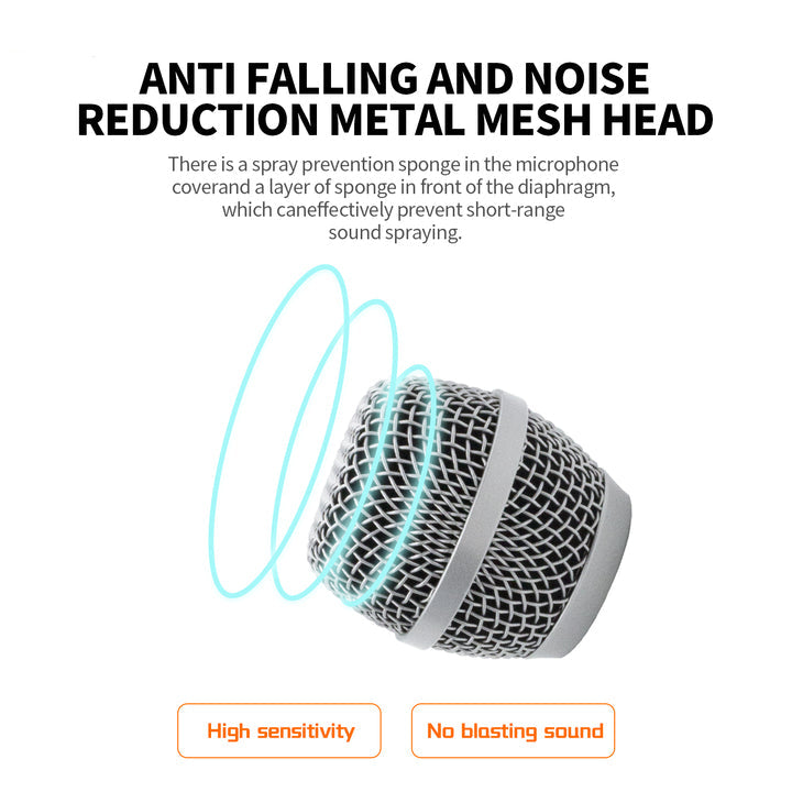 Karaoke Wired Microphone Handheld Dynamic Microphones 6.5mm for Singing KTV