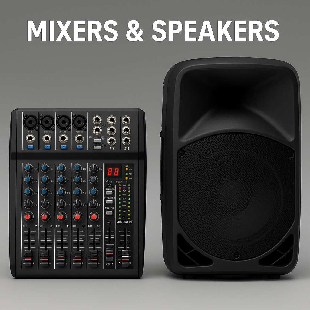 Mixers and Speakers