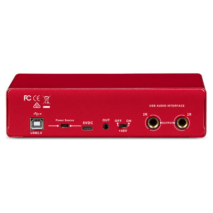 MD22 New Professional 2Channels 24Bit 192Hkz Audio Interface and USB Sound Card for Live Recording