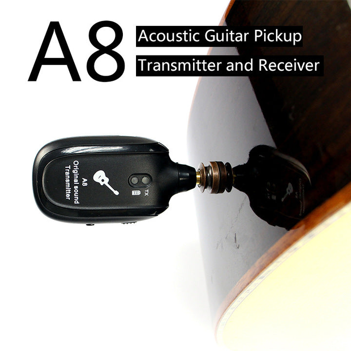 Factory Wholesale A8 Wireless Guitar System Wireless Guitar Transmitter Receiver System
