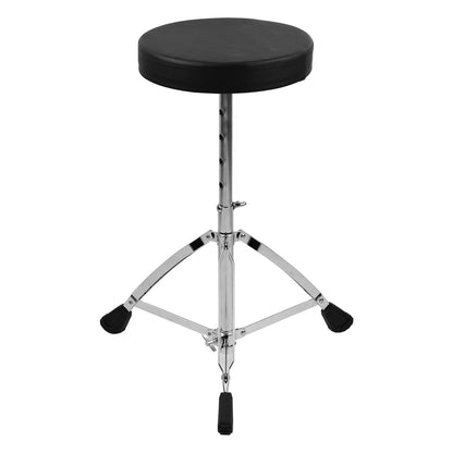 Best Price Drum Throne Round Padded Seat with Stainless Steel Legs Anti-slip 5 Levels Adjustable Height