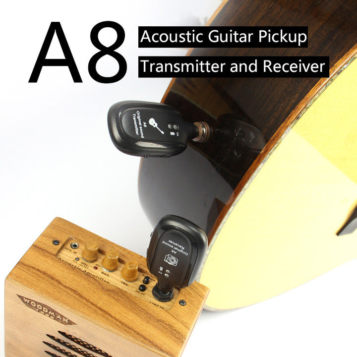 Factory Wholesale A8 Wireless Guitar System Wireless Guitar Transmitter Receiver System